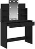 vidaXL Schminktisch mit Regal Schwarz Eichen-Optik 96 x 39 x 142 cm 862109 Bild 3