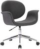 vidaXL Esszimmerstuhl Drehbar Grau Stoff 287394 Bild 2