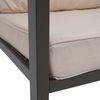 Garnitur HWC-L64, Gartenlounge Gartengarnitur Lounge-Set Sitzgruppe Sofa, Metall ~ Polster creme-weiß Bild 5