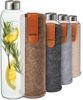 Cosumy Trinkflasche Trinkflasche aus Glas mit Filztasche 750ml - Spülmaschinenfest, Sandbraun - BPA-freie Wasserflasche - für Kohlensäure geeignet Bild 4