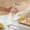 Cosumy Trinkflasche Trinkflasche aus Glas mit Filztasche 750ml - Spülmaschinenfest, Sandbraun - BPA-freie Wasserflasche - für Kohlensäure geeignet Bild 2