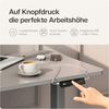 Desktronic Elektrisch Höhenverstellbarer Schreibtischgestell HomePro, Grau, mit Memory-Funktion, Anti-Kollisions Technologie, USB-A und USB-C-Ladeanschlüssen Bild 4