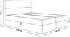 AX LIVING Boxspringbett Bonio III – 120 cm Breite mit Topper Grün Bild 4