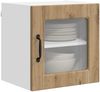 vidaXL Wandglas-Schrank PORTO Artisan-Eiche 40 x 31 x 40 cm 885203 Bild 3