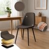 Esszimmerstuhl RAZON - Stoff Braun 45x54x88 cm | Essstühle Esszimmerstühle Küchenstühle Wohnzimmerstühle Bild 3