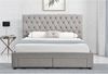 HTI-Living Polsterbett Polsterbett mit Knopf-Steppung Claire 180x200 (Stück, 1-tlg, 1x Bett Claire 180 mit Lattenrost, ohne Matratze und Dekoration), Doppelbett mit Lattenrost und Schubladen Bild 4