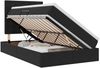 vidaXL Aufbewahrungsbett mit Matratze Schwarz 120 x 190 cm Samt 3372137 Bild 2