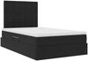 vidaXL Aufbewahrungsbett mit Matratze Schwarz 120 x 190 cm Samt 3372137 Bild 5