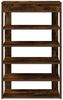 vidaXL Schuhregal Räuchereiche 60x30x98 cm Holzwerkstoff 859927 Bild 4