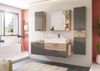 Xonxo 'Mason' Waschtisch inkl. Waschbecken, Spanplatte / MDF, 140 x 62 x 46 cm, Natur / Grau Bild 5