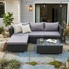 SVITA Loungeset QUEENS, (Set, 5-tlg, Garten-Lounge), verschiedene Stellmöglichkeiten, breite Armlehnen, inkl. Tisch Bild 3