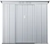 Vente-unique - ACAMAR Gartenhaus Metall Grau - B 103 cm x H 180 cm x L 191 cm Bild 2