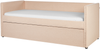 Tagesbett TROYES 90 x 200 cm Bouclé Pfirsichrosa Bild 5
