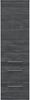 Hochschrank 120 cm in Graphit mit Glaseinlagen : Grafit Bild 3