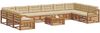 vidaXL Sofagarnituren 11 pcs Natur und Beige Massivholz Akazie 3374268 Bild 3