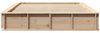 vidaXL Bettrahmen Braun 160 x 200 cm Massives Kiefernholz 3385709 Bild 5