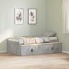 vidaXL Bettrahmen mit Schubladen Beton Grau 100 x 200 cm Holzwerkstoff 3335184 Bild 2