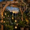 2x LED Solarwindspiel, Hängeleuchte, Sterne, H 70 cm Bild 4
