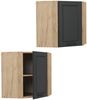 Eckhängeschrank R-Line Anthrazit Landhaus 57 cm Vicco Bild 5