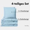 Jacobson Bettwäsche Set - 100% Baumwolle, Perkal, 4 teilig, Erhältlich in den Größen 135x200, 155x220, 200x200, 200x220, 240x220 Bild 2
