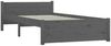 vidaXL Massivholzbett Grau 75x190 cm 2FT6 Small Single [815006] Bild 3