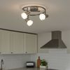 LED Deckenleuchte, Chrom, Glas, Kristalle, D 25 cm Bild 2