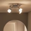 LED Deckenleuchte, Chrom, Glas, Kristalle, D 25 cm Bild 3