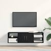 vidaXL Wandregal Schwarz Eichen-Optik 102 x 30 x 29 cm Holzwerkstoff 862601 Bild 4