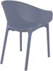 CLP Bistrostuhl Sky Pro - Modernes Design, wetterfest, stapelbar,dunkelgrau Bild 5