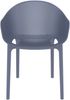 CLP Bistrostuhl Sky Pro - Modernes Design, wetterfest, stapelbar,dunkelgrau Bild 2