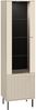 Wohnzimmer Vitrine SALOU-131 in kaschmir matt, goldfarbene Metallgriffe, B/H/T ca. 55/190/40 cm Bild 5
