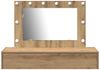 vidaXL Schminktisch mit Speicher Braun 100 x 40 x 70 cm Holzwerkstoff 865243 Bild 5