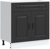vidaXL Küchenunterschrank Kalmar Schwarz Holzwerkstoff 853498 Bild 2