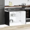 vidaXL Küchenunterschrank Kalmar Schwarz Holzwerkstoff 853498 Bild 3