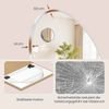 SONGMICS Ganzkörperspiegel mit Vergrößerungsspiegel, Sicherheitsglas, gewölbt, 160 x 50 cm, weiß Bild 4