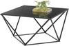 Couchtisch >Senta< in schwarz, Glas, Metall - 80x45x80cm (BxHxT) Bild 2