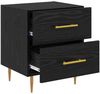vidaXL Nachttisch 2 pcs Schwarz Eichen-Optik 40 x 35 x 47,5 cm 882000 Bild 5