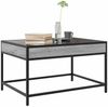 Couchtisch, Sofatisch mit Infinity-LED Grau Sonoma 70x50x41 cm Bild 5