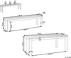 Tisch mit Bank MONSANO Eukalyptusholz 190x105x76 cm Heller Holzfarbton Bild 2