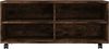 vidaXL TV-Schrank mit Rollen Räuchereiche 90x35x35 cm Holzwerkstoff 815258 Bild 4