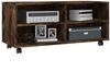 vidaXL TV-Schrank mit Rollen Räuchereiche 90x35x35 cm Holzwerkstoff 815258 Bild 3