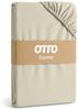 OTTO home Spannbettlaken PHYSALIS in BASIC und PREMIUM Qualität, 100% Baumwolle, Jersey (160 g/m), Gummizug: rundum, (1 Stück), für Matratzen bis 18 cm Höhe, Bettlaken, Spannbetttuch, pflegeleicht Bild 3