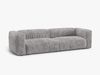Micadoni Sofa Martina 4-Sitzer Kord Hellgrau Bild 2