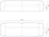 Micadoni Sofa Martina 4-Sitzer Kord Hellgrau Bild 5