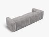 Micadoni Sofa Martina 4-Sitzer Kord Hellgrau Bild 3
