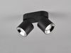LED Deckenstrahler Schwarz 2 Spots schwenkbar dimmbar, Breite 18cm Bild 4