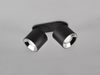 LED Deckenstrahler Schwarz 2 Spots schwenkbar dimmbar, Breite 18cm Bild 5