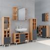 Badmöbel-Set Fynn Goldkraft Eiche 4 Teile, mit Midischränke Vicco Bild 4