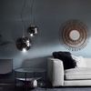 s.luce Sphere Pendelleuchte Glaskugel Chrom, Rauch Ø 20cm Bild 5