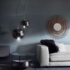 s.luce Sphere Pendelleuchte Glaskugel Chrom, Rauch Ø 20cm Bild 5